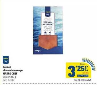 Makro Salmón ahumado noruego makro chef oferta