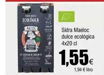 FROIZ Sidra maeloc dulce ecológica oferta