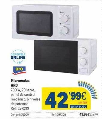 Makro Microondas aro oferta