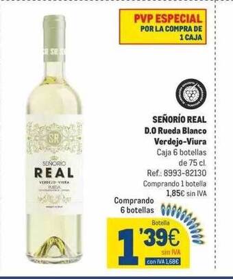 Makro Señorío real d.o rueda blanco verdejo-viura oferta