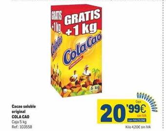 Makro Cacao soluble original cola cao oferta