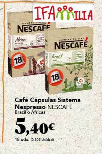Gadis Café cápsulas sistema nespresso nescafé oferta