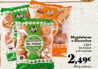Gadis Magdalenas o bizcochos lalay sin azúcar y sin lactosa oferta