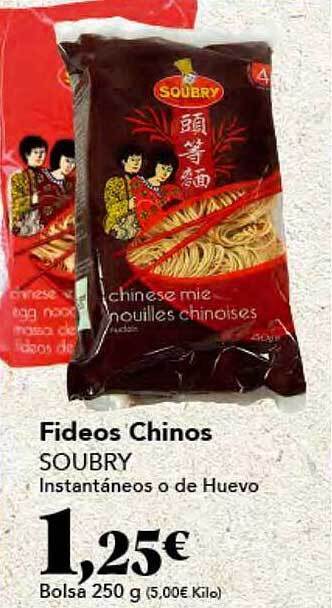 Gadis Fideos chinos soubry oferta
