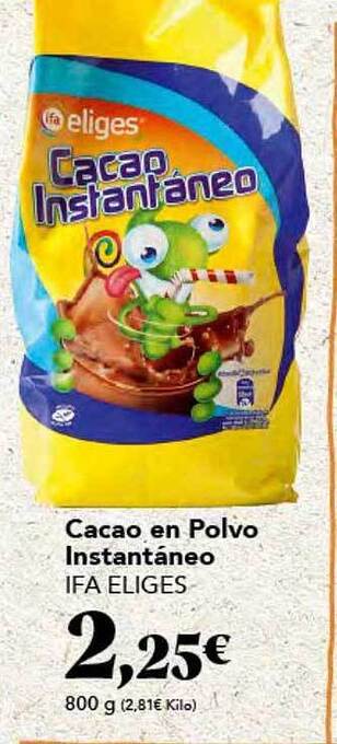 Gadis Cacao en polvo instantáneo ifa eliges oferta