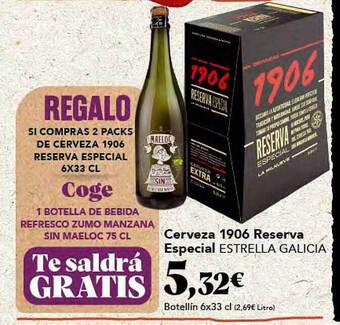 Gadis Cerveza 1906 reserva especial estrella galicia oferta