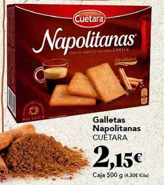 Gadis Galletas napolitanas cuétara oferta