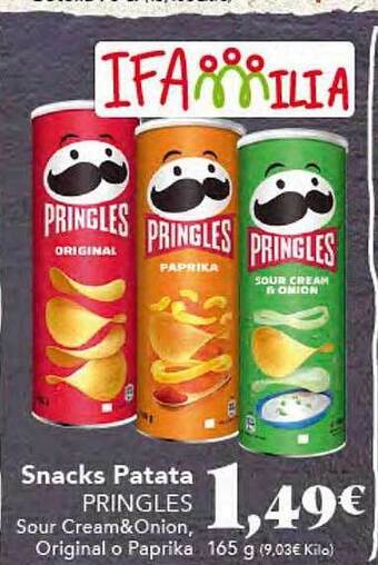 Gadis Snacks patata pringles oferta
