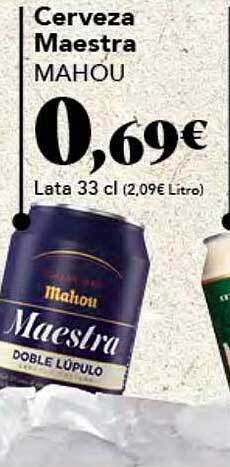 Gadis Cerveza maestra mahou oferta