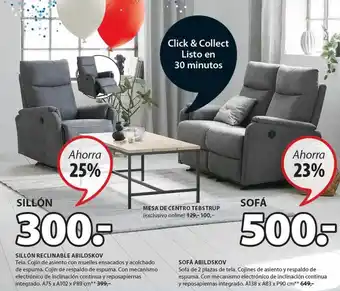 JYSK Sillón reclinable abildskov sofá abildskov oferta