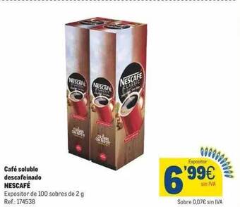 Makro Café soluble descafeinado nescafé oferta