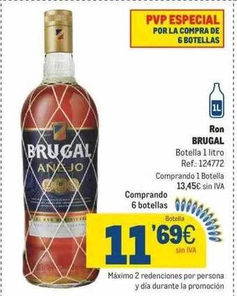 Makro Ron brugal oferta