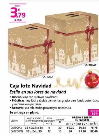 Rajapack Caja lote navidad oferta