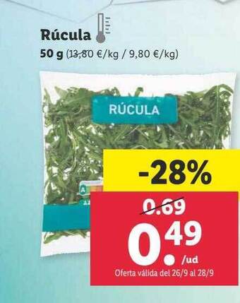 Lidl Rúcula oferta