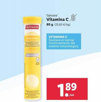 Lidl Optisana vitamina c oferta