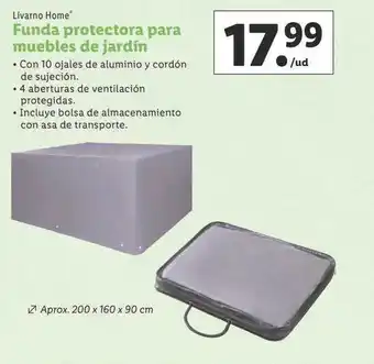 Lidl Livarno home funda protectora para muebles de jardín oferta