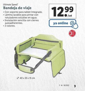 Lidl Ultimate speed bandeja de viaje oferta
