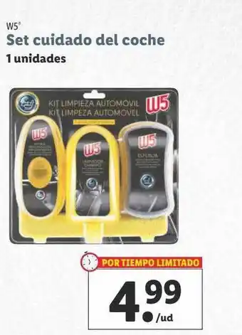 Lidl W5 set cuidado del coche oferta
