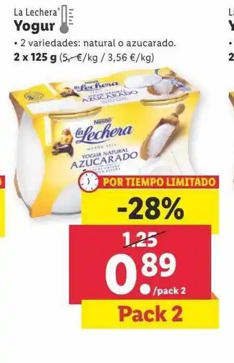 Lidl La lechera yogur oferta