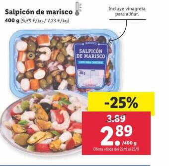 Lidl Salpicón de marisco oferta