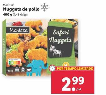 Lidl Monissa nuggets de pollo oferta