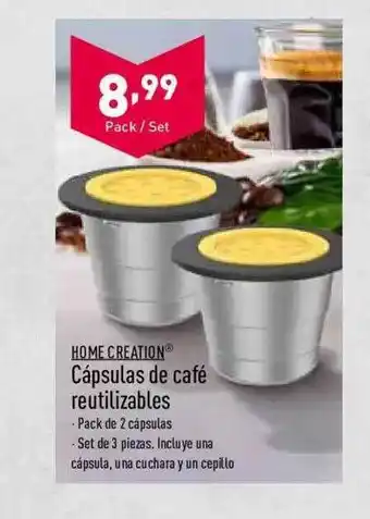 ALDI Home creation cápsulas de café reutilizables oferta