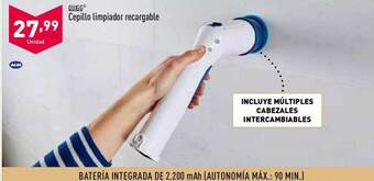 ALDI Quigg cepillo limpiador recargable oferta