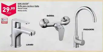 ALDI Home creations grifo para cocina o baño oferta