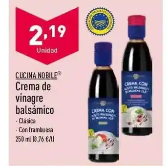ALDI Cucuna nobile crema de vinagre balsámico oferta