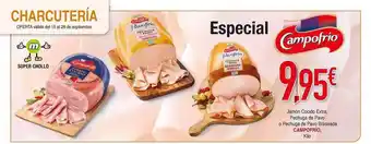 Masymas Jamón cocido extra pechuga de pavo o pechuga de pavo braseada campofrio oferta