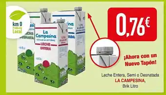 Masymas Leche entera semi o desnatada la campesina oferta
