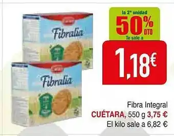 Masymas La 2a unidad 50% dto fibra integral cuétara oferta