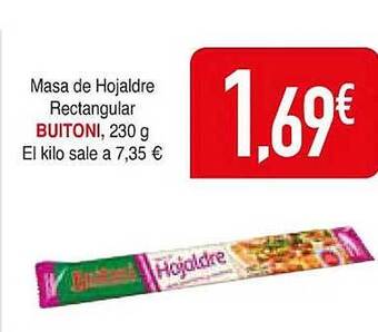 Masymas Masa de hojaldre rectangular buitoni oferta