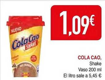 Masymas Cola cao shake oferta