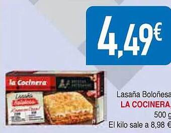 Masymas Lasaña boloñesa la cocinera oferta