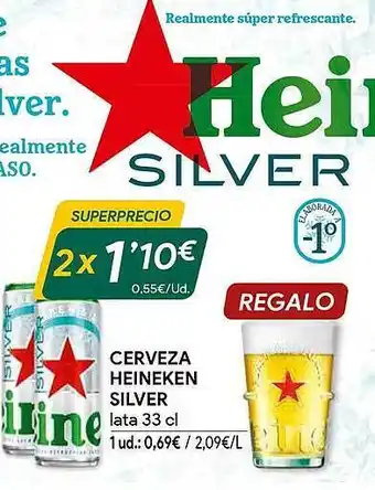 Masymas Cerveza heineken silver lata 33cl oferta