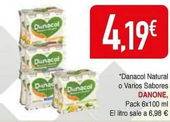 Masymas Danacol natural o varios sabores danone oferta