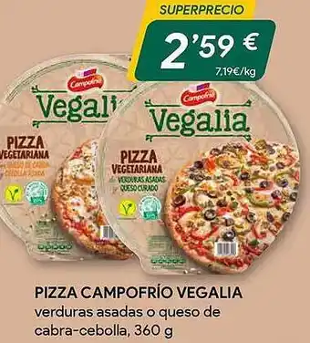 Masymas Pizza campofrio vegalia oferta