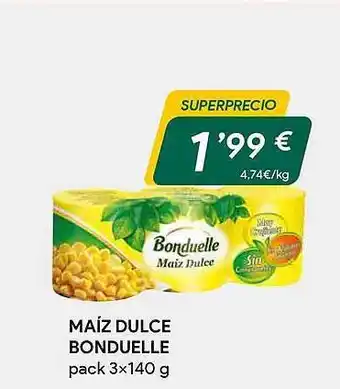 Masymas Maíz dulce bonduelle oferta