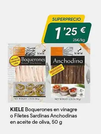 Masymas Kiele boquerones en vinagre o filetes sardinas anchodinas en aceite de oliva oferta