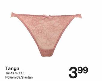 Zeeman Tanga tallas s-xxl poliamida-elastán oferta