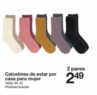 Zeeman Calcetines de estar por casa para mujer oferta