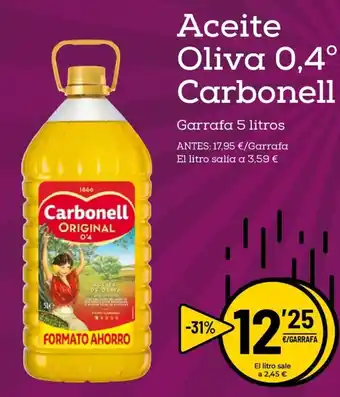 AhorraMas Carbonell Aceite Oliva 5 litros oferta