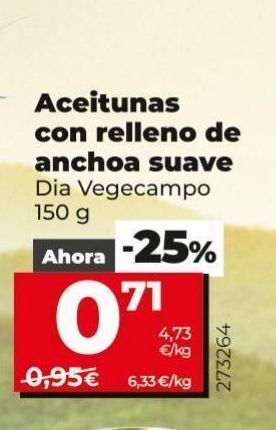 Maxi Dia Aceitunas rellenas de anchoa dia oferta