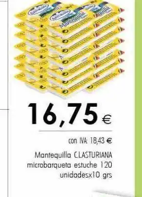 Cash Ifa Mantequilla clasturiana microbarqueta estuche 120 unidades oferta