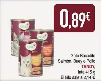 Minymas Gato bocadito salmón buey o pollo tandy oferta