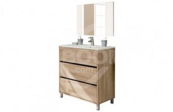 Muebles Boom Muebles baño con lavabo y espejo 421-006 envi oferta