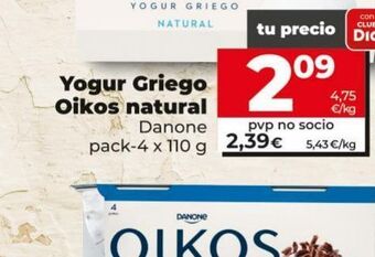 Maxi Dia Yogur griego danone oferta