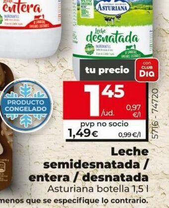 Maxi Dia Leche semidesnatada asturiana oferta