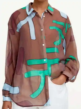 Camisa estampada lyocell